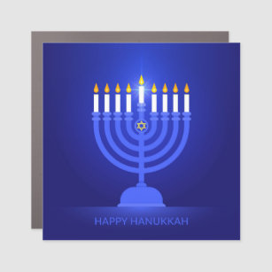 Happy Hanukkah Car Magnet