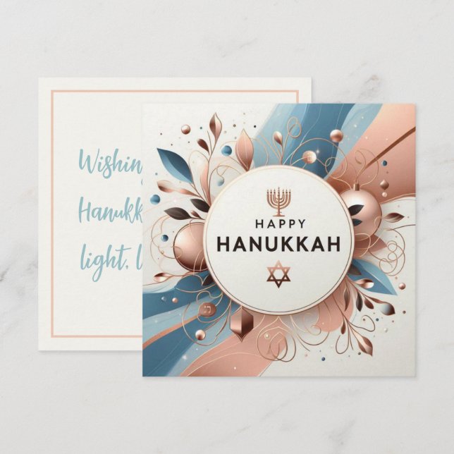 Happy Hanukkah Card (Front/Back)