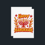 Happy Hanukkah Card – Elegant Jewish Holiday<br><div class="desc">Happy Hanukkah Card – Elegant Jewish Holiday Greeting with Menorah & Festive Design Celebrate the Festival of Lights with warmth and style using this beautifully designed Happy Hanukkah card. Whether you're sending blessings to family, friends, or colleagues, this card is a heartfelt way to share the spirit of Hanukkah. Featuring...</div>