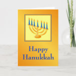 Happy Hanukkah Card With Menorah<br><div class="desc">Hanukkah Card With Menorah. Courtesy of OpenClips/Designed By Janet Palaggi</div>