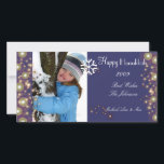 Happy Hanukkah, champagne bubbles photocards Holiday Card<br><div class="desc">Happy Hanukkah photocards.    Copyright © 2010 PixDezines.com and PixDezines on zazzle.com</div>