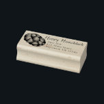Happy Hanukkah Chanukah Challah Bread Loaf Address Rubber Stamp<br><div class="desc">Rubber stamp features an original marker illustration of a loaf of challah bread. Perfect for Hanukkah! Simply personalise with your address information.</div>