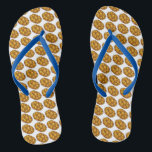 Happy Hanukkah Chanukah Challah Bread Loaf Thongs<br><div class="desc">Featuring an original holiday-themed illustration of a loaf of challah bread. Perfect for Hanukkah!

This Chanukah illustration is also available on other products. Don't see what you're looking for? Need help with customisation? Contact Rebecca to have something designed just for you.</div>