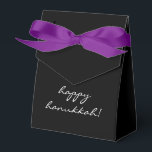 Happy Hanukkah Chanukah Classic Modern Favour Box<br><div class="desc">This presentation elevates the traditional gift of the holiday "gelt, " small amounts of money or the chocolate variety!</div>