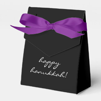 Happy Hanukkah Chanukah Classic Modern Favour Box