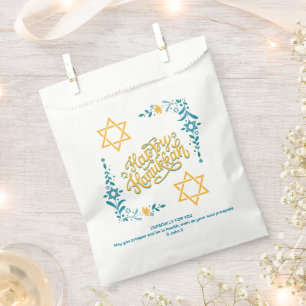 HAPPY HANUKKAH Chanukah Favour Bag