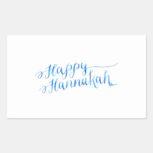 Happy Hanukkah Chanukah HANNUKKAH HANUKA Rectangular Sticker