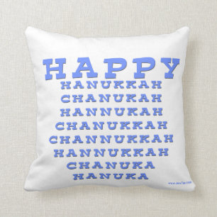 HAPPY HANUKKAH CHANUKAH HANUKKAH PILLOW