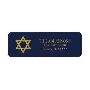 Happy Hanukkah Chanukah Holiday Address Labels