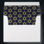 Happy Hanukkah Chanukah Holiday Envelope<br><div class="desc">Faux simulated gold foil design is incorporated in this design. Personalise the custom text above. You can find additional coordinating items in our "Happy Hanukkah Chanukah" collection.</div>