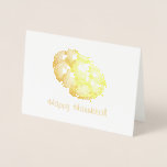 Happy Hanukkah Chanukah Jewish Holidays Challah Foil Card<br><div class="desc">Holiday card features an original marker illustration of a delicious loaf of braided challah bread printed in metallic foil, with HAPPY HANUKKAH in a pretty font. Perfect for celebrating the Jewish holidays! Don't see what you're looking for? Need help with customisation? Click "rebeccaheartsny" (upper right corner) then "contact this designer"...</div>