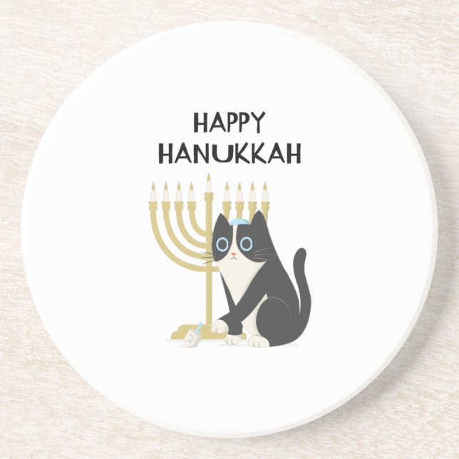 HAPPY HANUKKAH COASTER (Front)