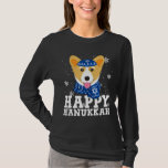Happy Hanukkah Corgi Dog Holiday Ugly Hanukkah Swe T-Shirt<br><div class="desc">Happy Hanukkah Corgi Dog Holiday Ugly Hanukkah Sweater</div>