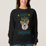 Happy Hanukkah Corgi Dog Ugly Hanukkah Sweater<br><div class="desc">Happy Hanukkah Corgi Dog Ugly Hanukkah Sweater</div>