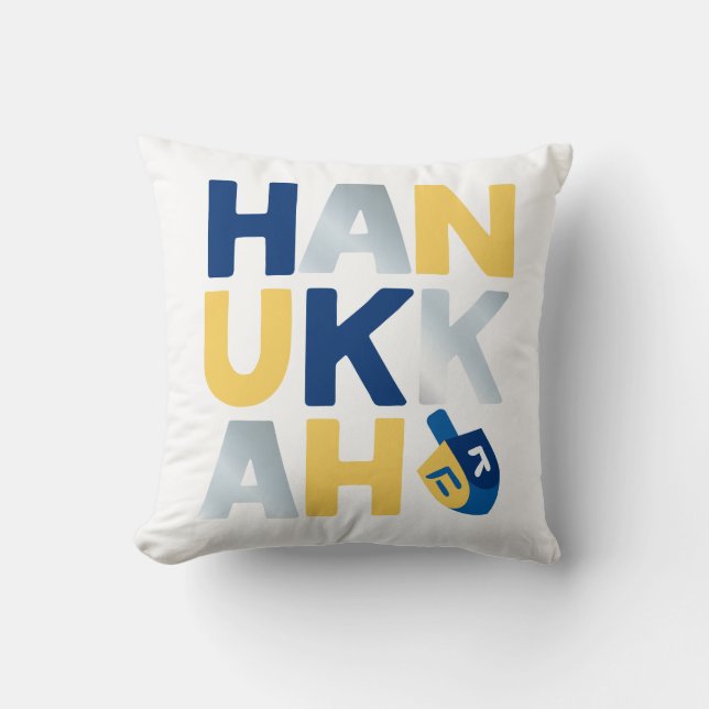 Happy Hanukkah  Cushion (Front)