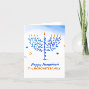 Happy Hanukkah Custom  Holiday Card