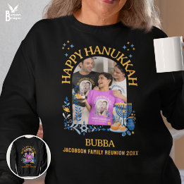 HAPPY HANUKKAH Custom Photo BUBBA Sweatshirt
