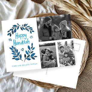 Happy Hanukkah CUSTOM PHOTOS Holiday Card
