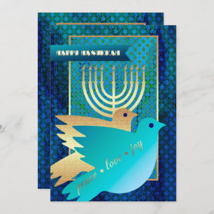 Happy Hanukkah. Customisable Greeting Cards