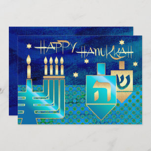 Happy Hanukkah. Customisable Greeting Cards