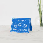 Happy Hanukkah Customisable Holiday Card<br><div class="desc">Happy Hanukkah Greeting Card</div>