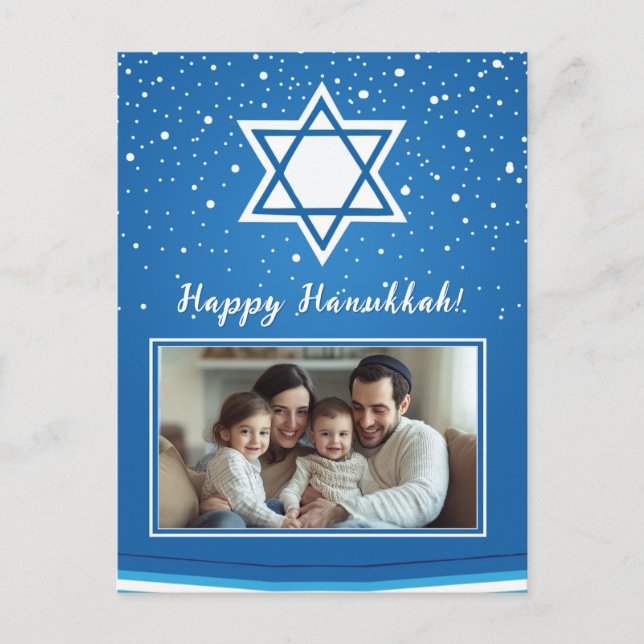 🕎 Happy Hanukkah, customisable Postcard (Front)