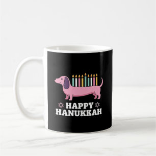 Happy Hanukkah Dachshund Dog Coffee Mug