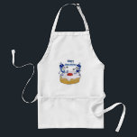 Happy Hanukkah Dancing Dreidels Jelly Doughnut Standard Apron<br><div class="desc">You are viewing The Lee Hiller Design Collection. Apparel,  Gifts & Collectibles Lee Hiller Photography or Digital Art Collection. You can view her Nature photography at http://HikeOurPlanet.com/ and follow her hiking blog within Hot Springs National Park.</div>