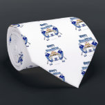 Happy Hanukkah Dancing Dreidels Jelly Doughnut Tie<br><div class="desc">You are viewing The Lee Hiller Design Collection. Apparel,  Gifts & Collectibles Lee Hiller Photography or Digital Art Collection. You can view her Nature photography at http://HikeOurPlanet.com/ and follow her hiking blog within Hot Springs National Park.</div>