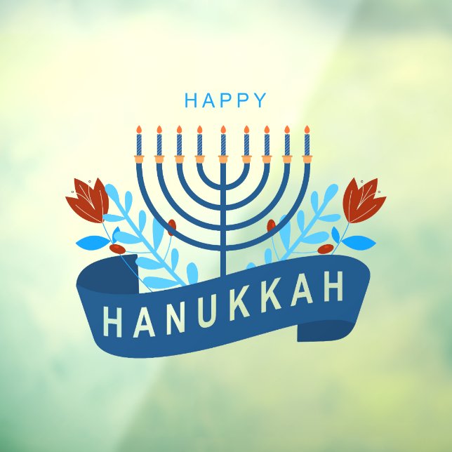 Happy Hanukkah Decoration Menorah (Sheet 3)