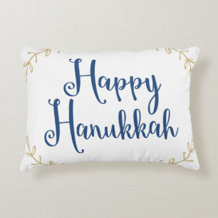 Happy Hanukkah Decorative Cushion