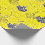 "Happy Hanukkah Dreidel Pinwheels" Wrapping Paper<br><div class="desc">"Hanukkah Gift Wrap "Dreidel Pinwheels"".  Enjoy my newest wrapping paper design. Price varies as you choose from 4 paper types and 5 paper sizes. Thanks for stopping and shopping by. Much appreciated! Chag/Happy Chanukah/Hanukkah!</div>