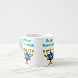 Happy Hanukkah Espresso Cup