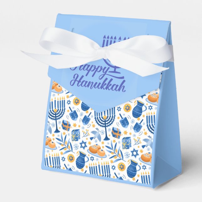 Happy Hanukkah  Favour Box (Front Side)