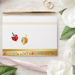 Happy Hanukkah Festival of Lights Envelope