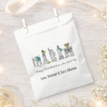 Happy Hanukkah from New York City NYC Chanukah Favour Bag<br><div class="desc">Design features an original marker illustration of New York City "dressed up" for the holiday season. Just personalise for a fun holiday gift or party favour. This design is also available on other products. Coordinating designs are also available. Don't see what you're looking for? Contact Rebecca to have something designed...</div>
