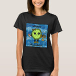 Happy Hanukkah | Funny Holiday Pickle  T-Shirt<br><div class="desc">Cute Kawaii style Holiday Pickle. Happy Hanukkah shirt. A cute pickle holding a Jewish roll and a Menorah.</div>