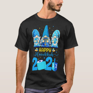 Happy Hanukkah Gnomes Menorah Hanukkah Jewish Holi T-Shirt