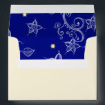 Happy Hanukkah. Gold Menorah & Floral Pattern Envelopes<br><div class="desc">Happy Hanukkah. Elegant Festive Gold Foil Menorah and Floral Pattern design  personalised envelopes. Matching cards,  party invitations and gifts available in the Jewish Holidays / Hanukkah Category of our store.</div>