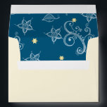 Happy Hanukkah. Gold Menorah & Floral Pattern Envelopes<br><div class="desc">Happy Hanukkah. Elegant Festive Gold Foil Menorah and Floral Pattern design personalised envelopes. Matching cards,  party invitations and gifts available in the Jewish Holidays / Hanukkah Category of our store.</div>