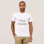 Happy Hanukkah Gold Typography Elegant Chanukah T-Shirt<br><div class="desc">Happy Hanukkah Gold Typography Elegant Chanukah Jewish Festival of Lights Celebration Shirt</div>