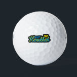 Happy Hanukkah Golf Balls<br><div class="desc">Happy Hanukkah Jewish Festival Lasting Eight Days</div>