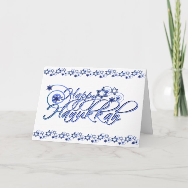 Happy Hanukkah Greeting Card (Front)