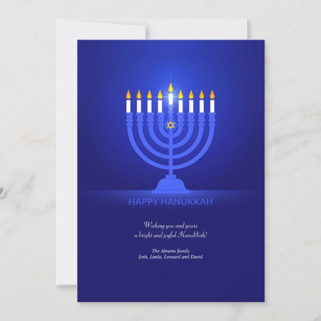 Happy Hanukkah Greeting Card (Front)