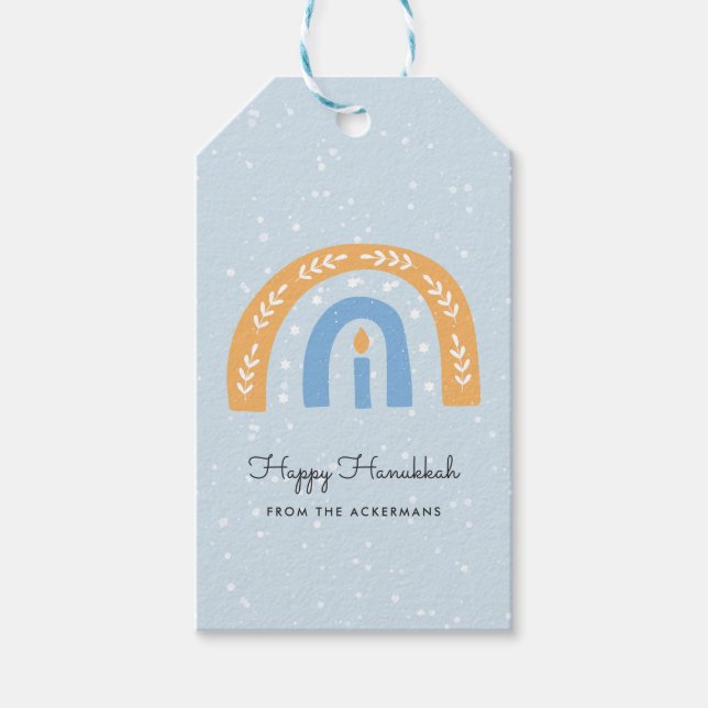 Happy Hanukkah | Hanukkah Gift Tags (Front)