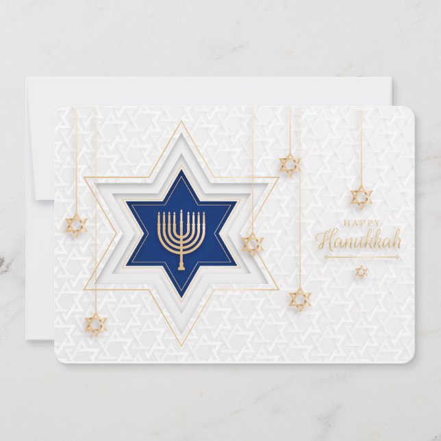 Happy Hanukkah  Holiday Card (Front)
