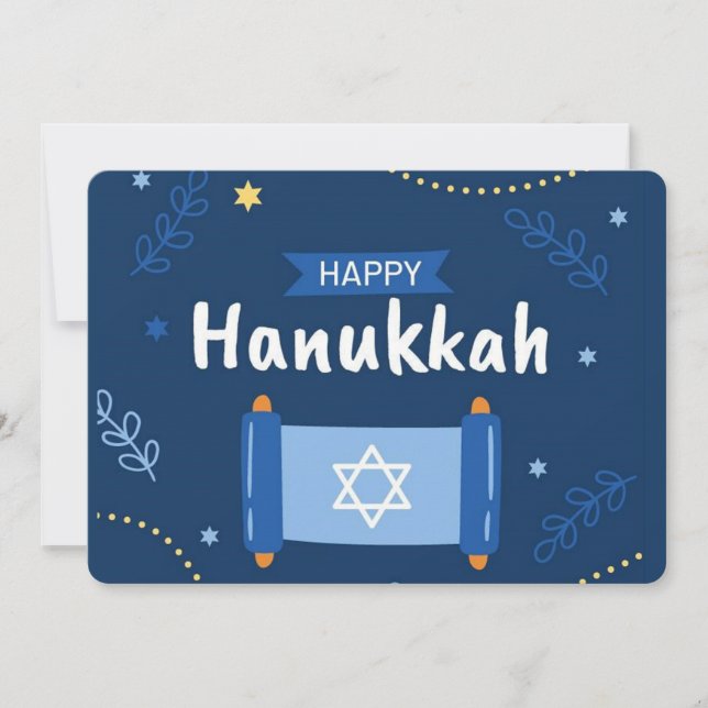Happy Hanukkah  Holiday Card (Front)