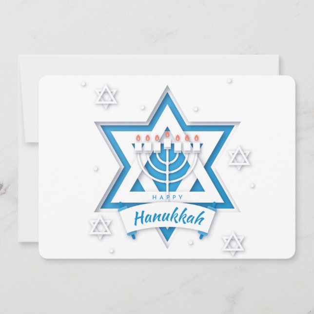 Happy Hanukkah  Holiday Card (Front)