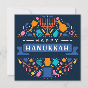 Happy Hanukkah Holiday Card
