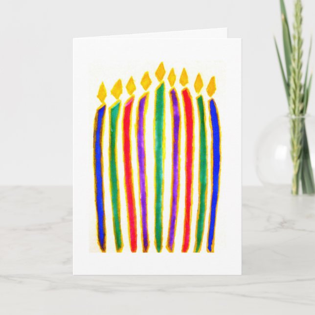 Happy Hanukkah Holiday Card (Front)
